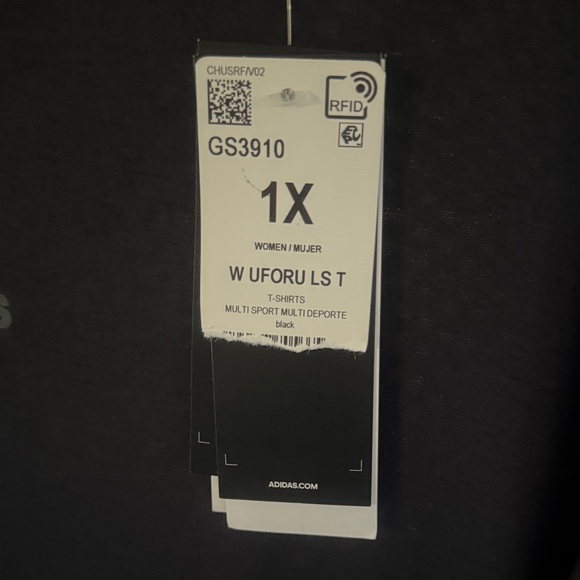 Adidas Dark Gray Long Sleeve Tee - Picture 3 of 3